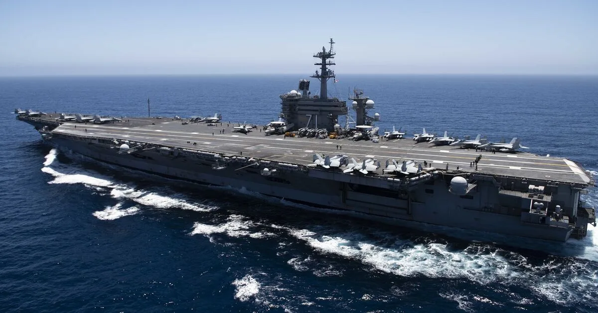 آغاز اعزام ناو هواپیمابر USS Theodore Roosevelt به خاورمیانه