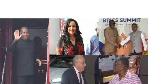 خروج رهبران جهان از دهلی نو پس از پایان اجلاس 18 BRICS