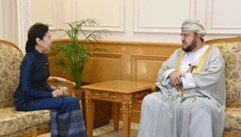 وداع سید اسعد با سفیر پادشاهی تایلند در عمان