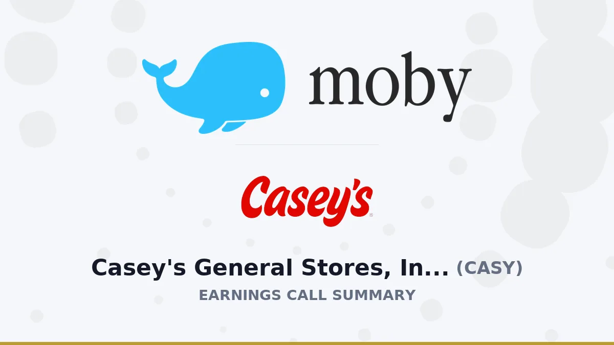 درخشش Casey's General Stores: گزارشی از درآمدهای فصل اول 2027
