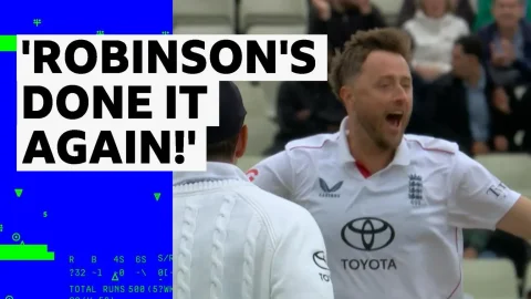 Robinson's Record-Breaking: Two Wickets in One Over!