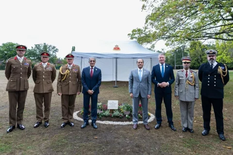 Eröffnung des Innovationszentrums von Scheich Tamim an der Royal Military Academy Sandhurst in Großbritannien