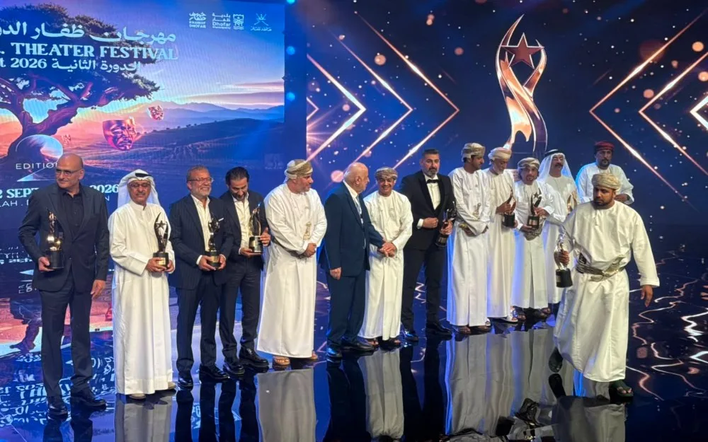 افتتاحية مهرجان ظفار الدولي للمسرح وتكريم ياسر جلال وأحمد حلمي وشريف منير