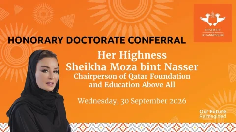 The University of Johannesburg Honors Sheikha Moza bint Nasser in Qatar