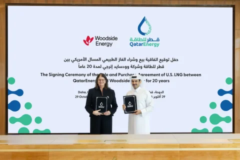 قطر إنرجي عقد 20 سنة لتوريد LNG مع وودسايد الأسترالية