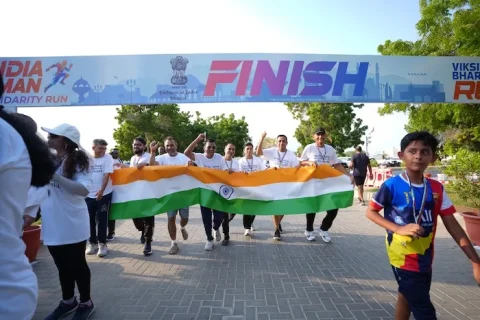 Celebration of the Vikas India Solidarity Run in Muscat on the Occasion of Gandhi Jayanti