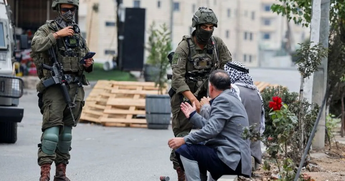 Palestinians Protest Against Israeli Military Destruction in the West Bank