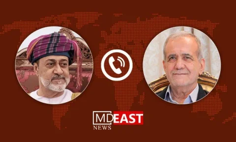 گفت‌وگوی مسعود پزشکیان با هیثم بن طارق سلطان عمان