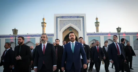 دیدار نخست وزیر عراق علی الزیدی با رئیس جمهور سوریه احمد الشرع